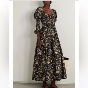 ​DÔEN Bijou Dress Oak Bluffs Floral Smocked Juliet Sleeve Cottagecore Romantic S